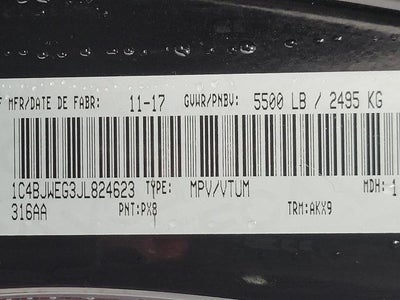 2018 Jeep Wrangler JK Unlimited Sahara