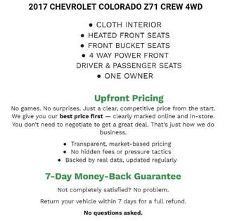 2017 Chevrolet Colorado 4WD Z71