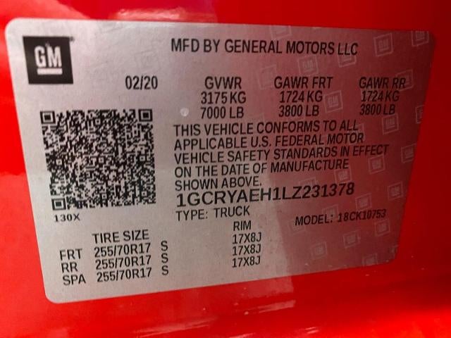 2020 Chevrolet Silverado 1500 Work Truck