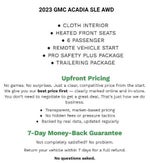2023 GMC Acadia SLE