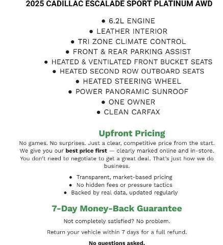 2025 Cadillac Escalade Sport Platinum