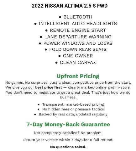2022 Nissan Altima S FWD