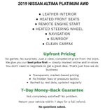 2019 Nissan Altima 2.5 Platinum