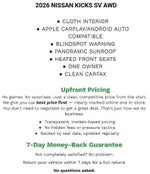 2026 Nissan Kicks SV