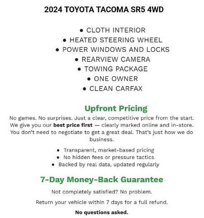 2024 Toyota Tacoma 4WD SR5