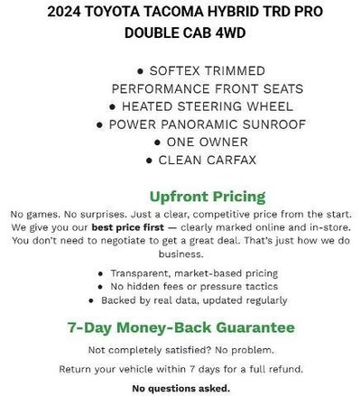 2024 Toyota Tacoma 4WD TRD Sport Hybrid