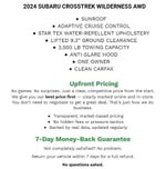2024 Subaru Crosstrek Wilderness