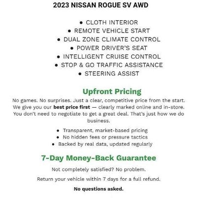 2023 Nissan Rogue SV Intelligent AWD