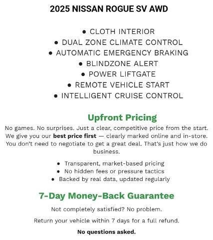 2025 Nissan Rogue SV