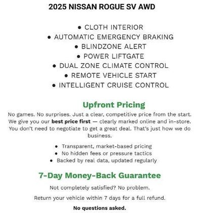 2025 Nissan Rogue SV