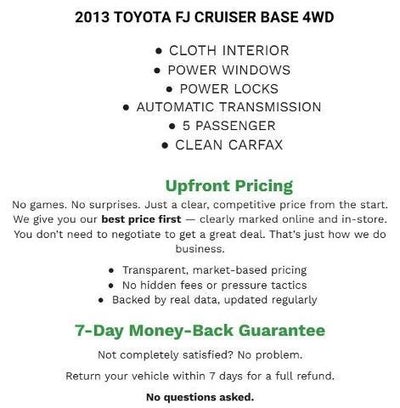 2013 Toyota FJ Cruiser 4WD 4dr Auto