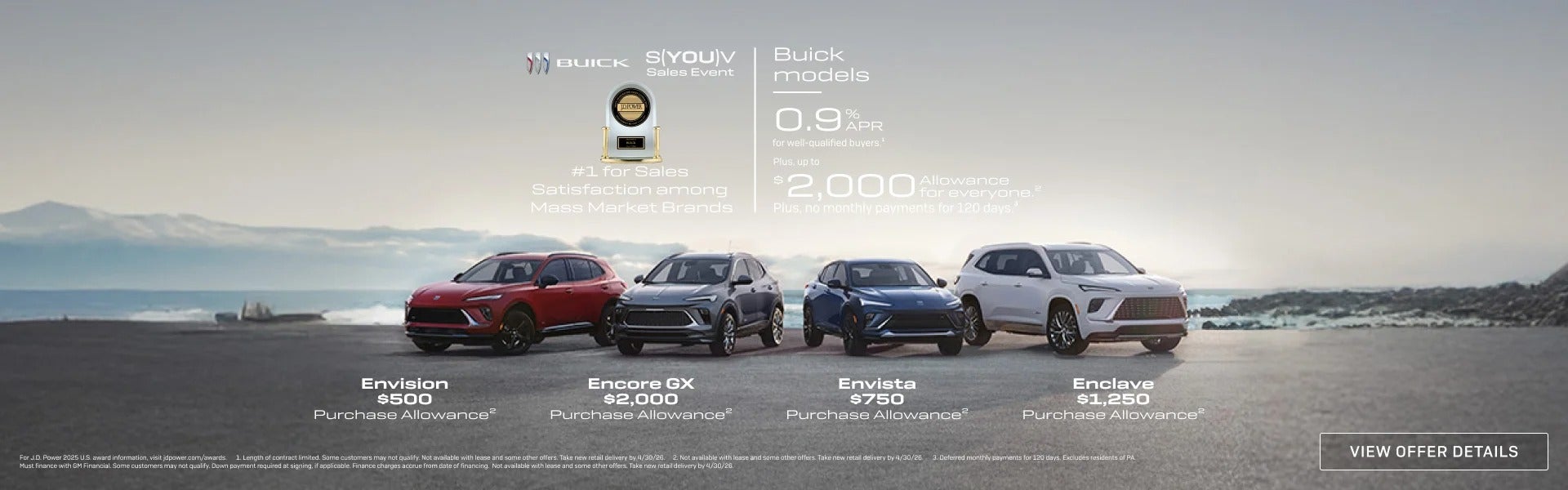 0.9% APRFOR WELL-QUALIFIED BUYERS.1Plus, up to $2,000 ALLOWA